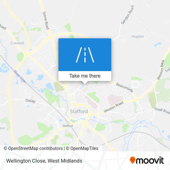Wellington Close map