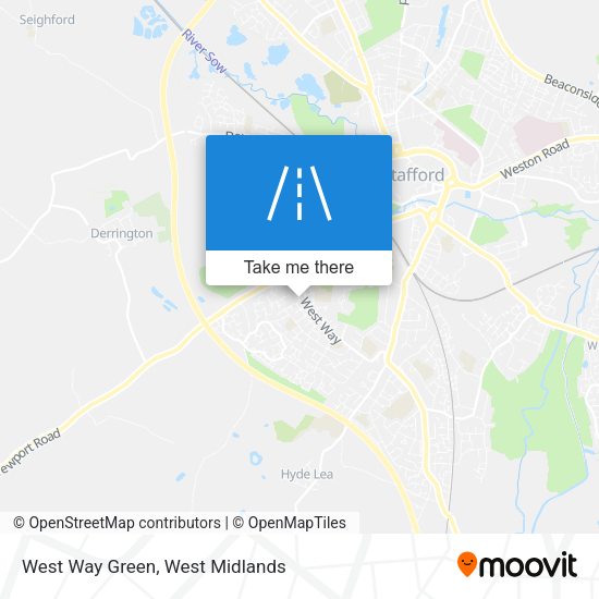 West Way Green map