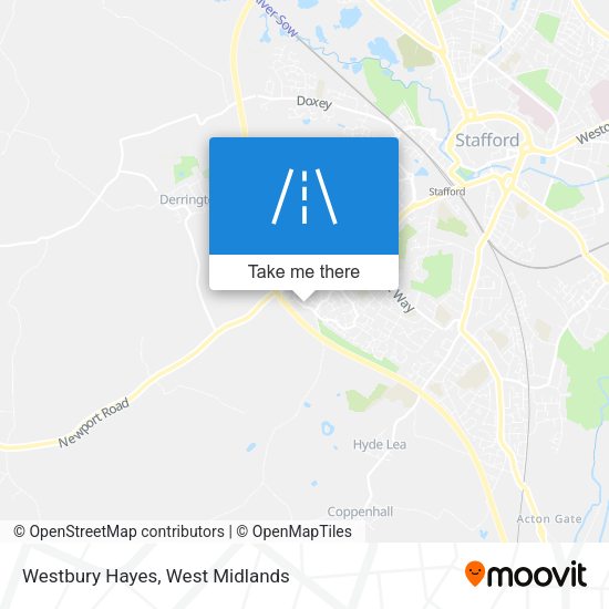 Westbury Hayes map
