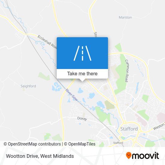 Wootton Drive map
