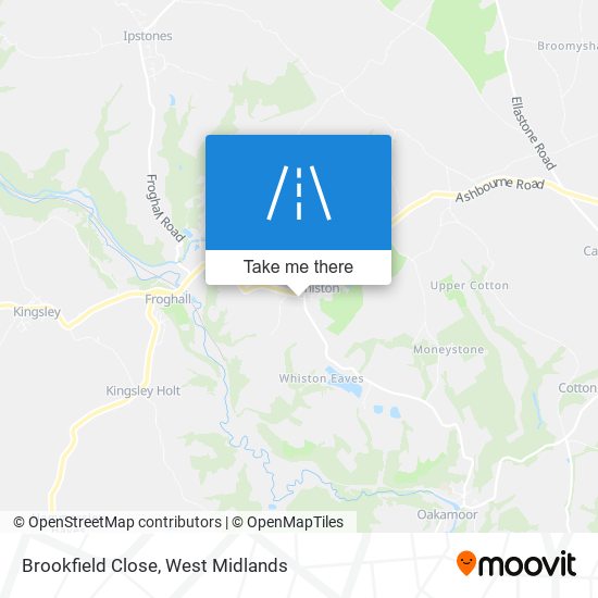 Brookfield Close map