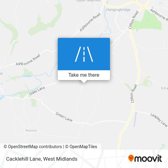 Cacklehill Lane map