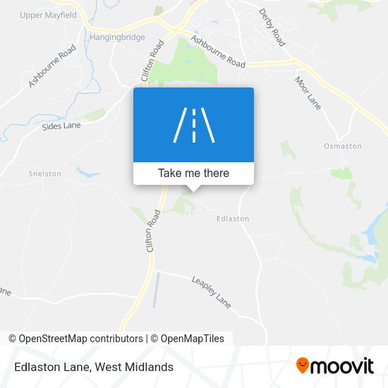 Edlaston Lane map