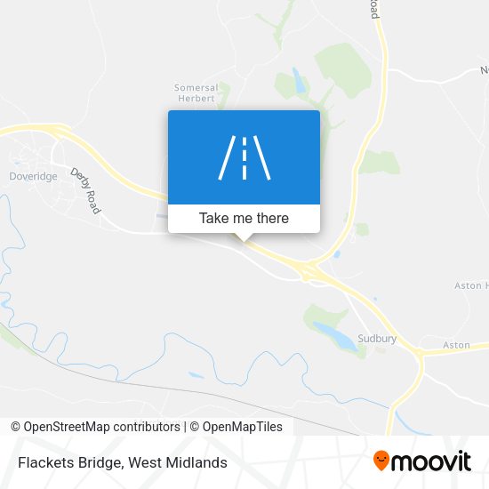 Flackets Bridge map