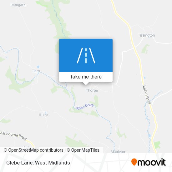 Glebe Lane map