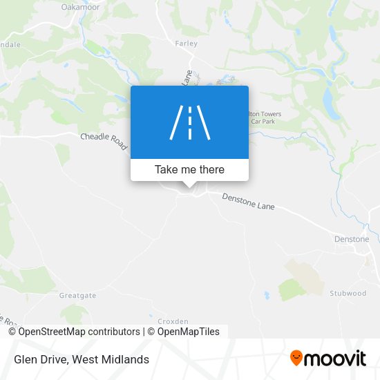 Glen Drive map