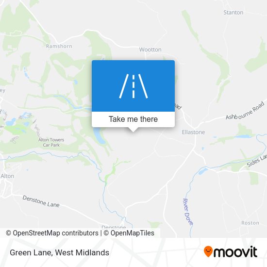 Green Lane map