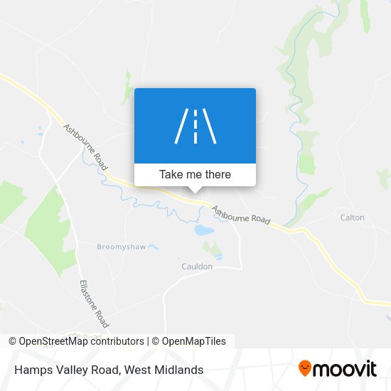 Hamps Valley Road map
