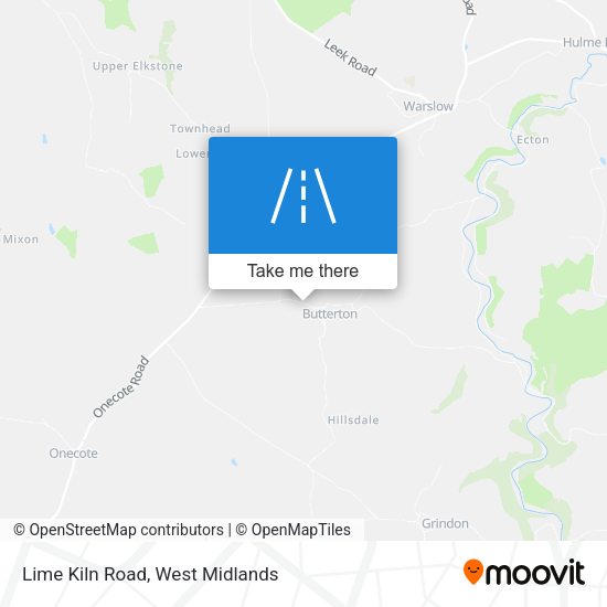Lime Kiln Road map