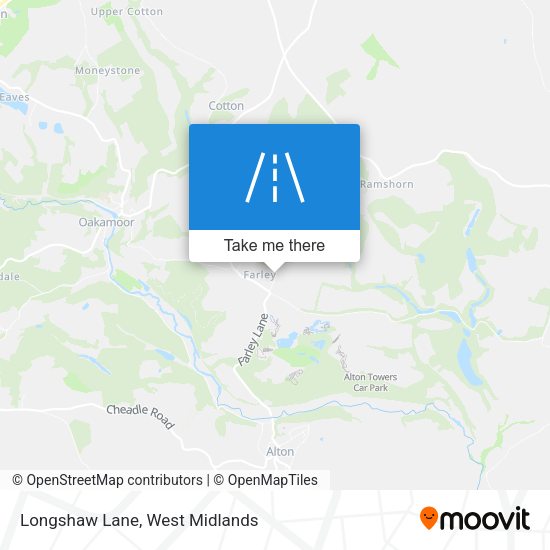 Longshaw Lane map
