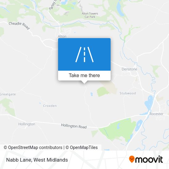 Nabb Lane map