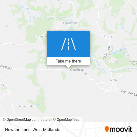 New Inn Lane map