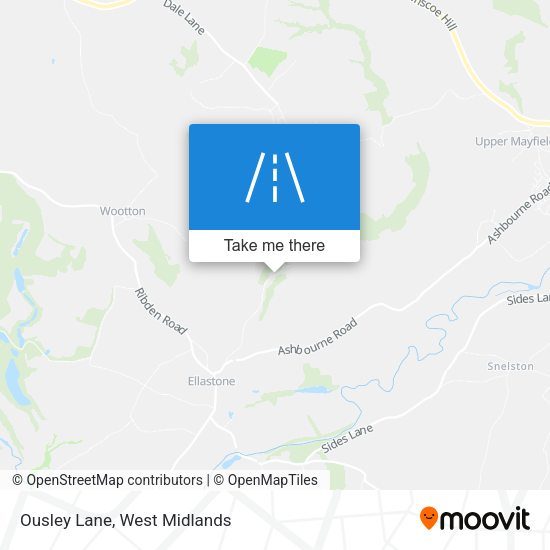 Ousley Lane map