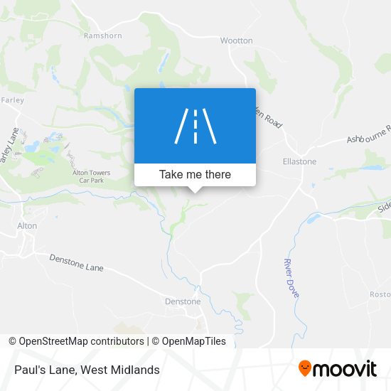 Paul's Lane map