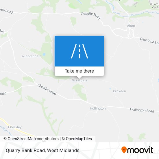 Quarry Bank Road map