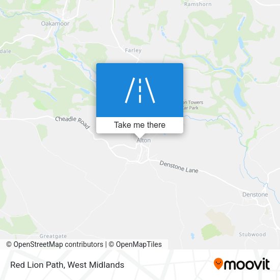 Red Lion Path map