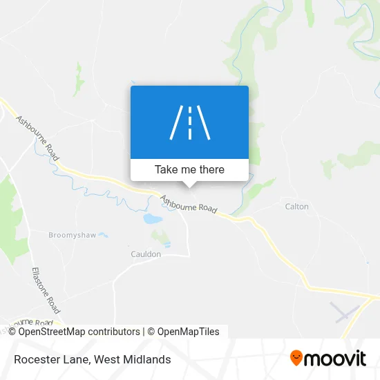 Rocester Lane map