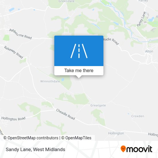 Sandy Lane map