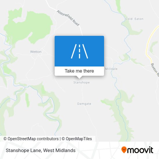 Stanshope Lane map