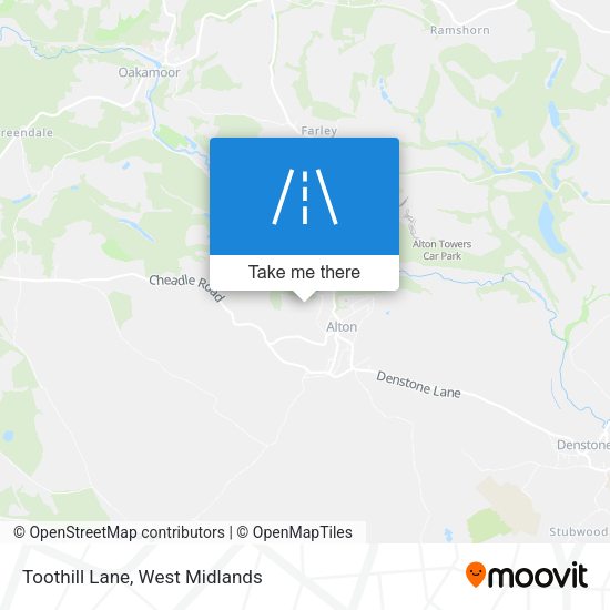 Toothill Lane map