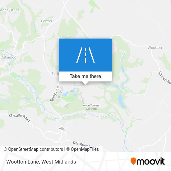 Wootton Lane map