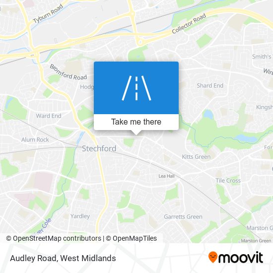 Audley Road map