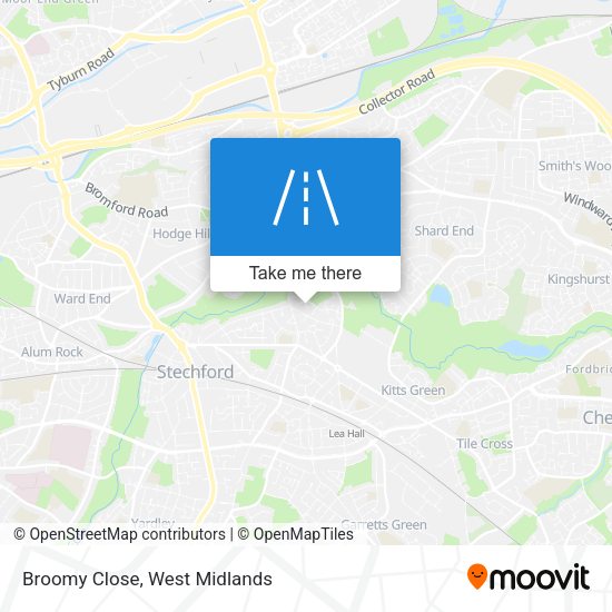 Broomy Close map