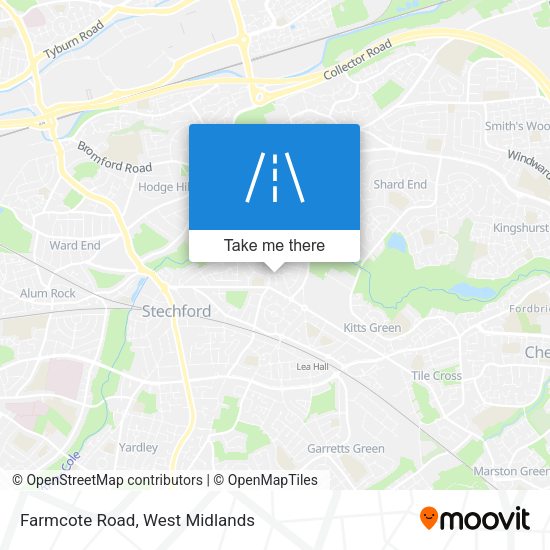 Farmcote Road map