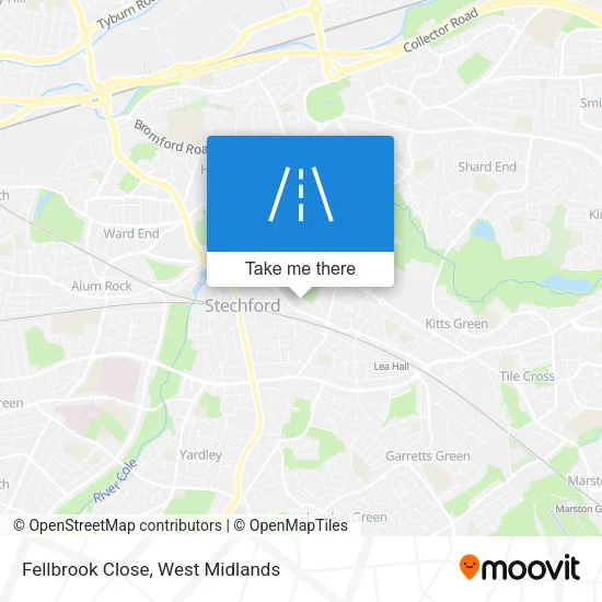 Fellbrook Close map