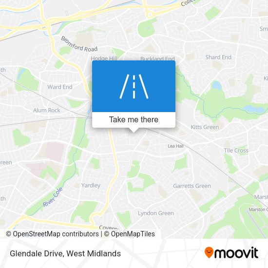 Glendale Drive map