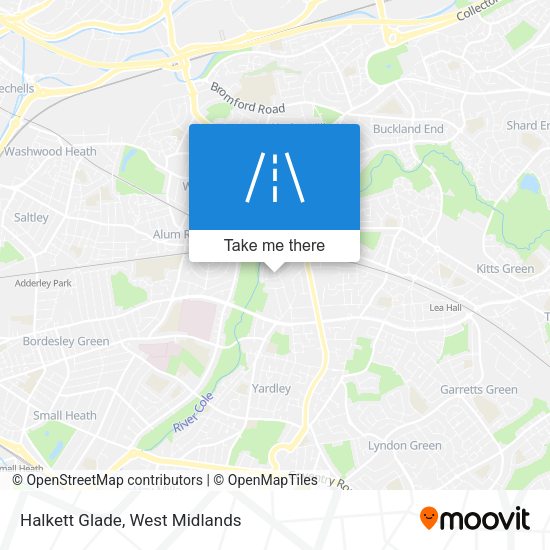 Halkett Glade map