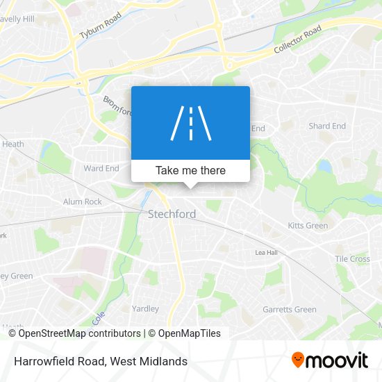 Harrowfield Road map