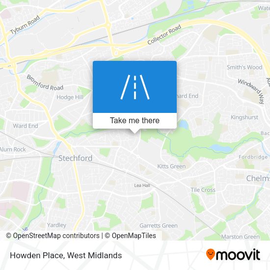 Howden Place map