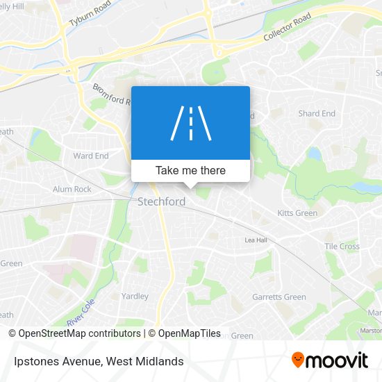 Ipstones Avenue map