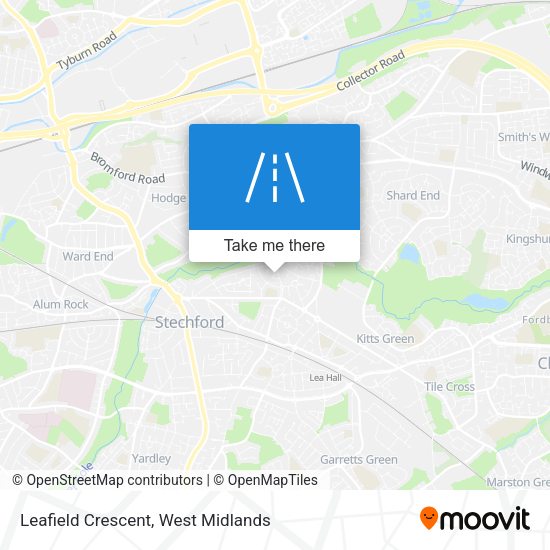 Leafield Crescent map