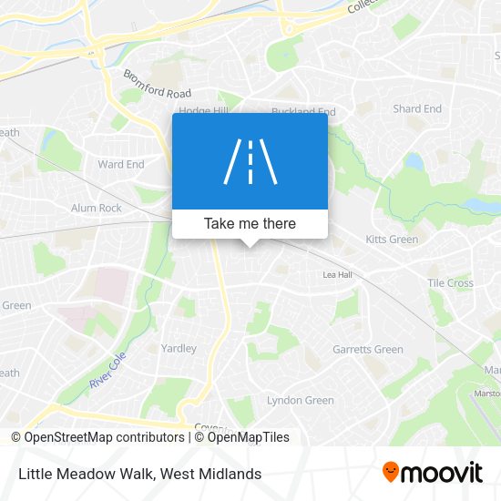 Little Meadow Walk map