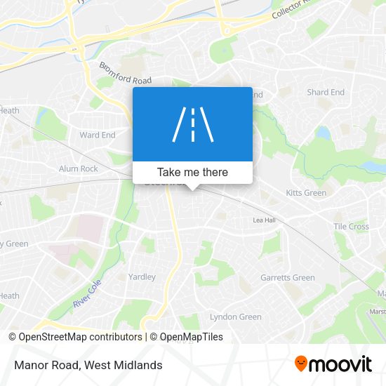 Manor Road map