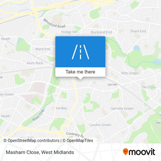 Masham Close map