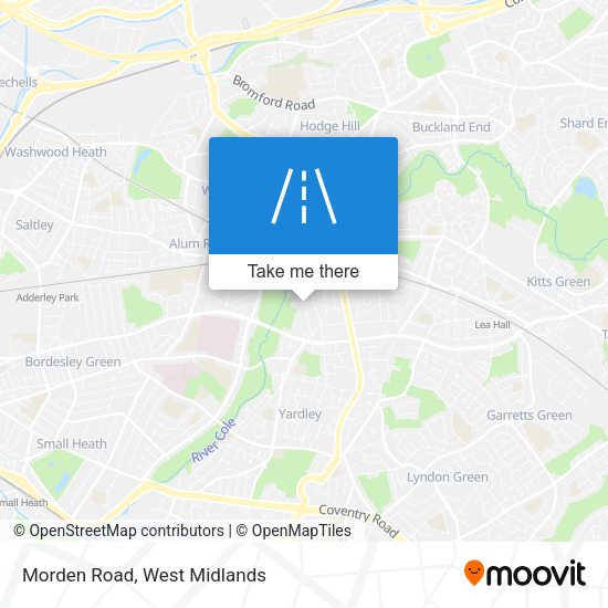Morden Road map