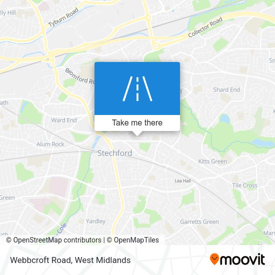 Webbcroft Road map
