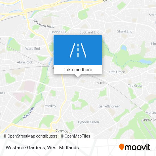 Westacre Gardens map