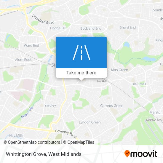 Whittington Grove map