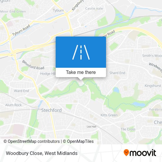 Woodbury Close map