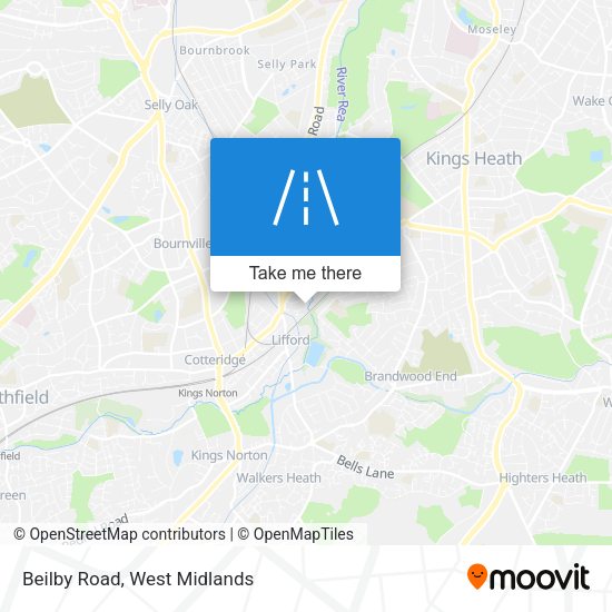 Beilby Road map