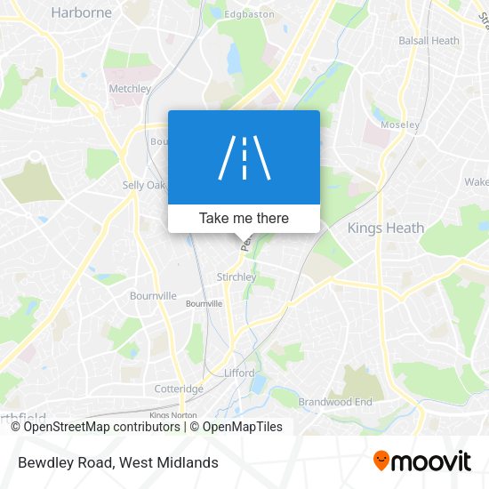 Bewdley Road map