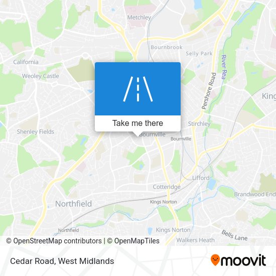 Cedar Road map