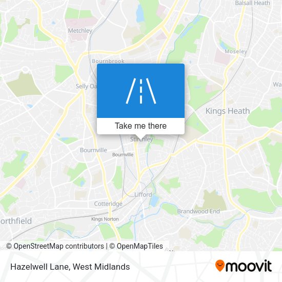Hazelwell Lane map