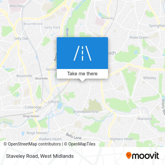 Staveley Road map