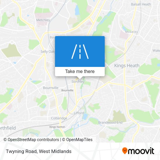 Twyning Road map