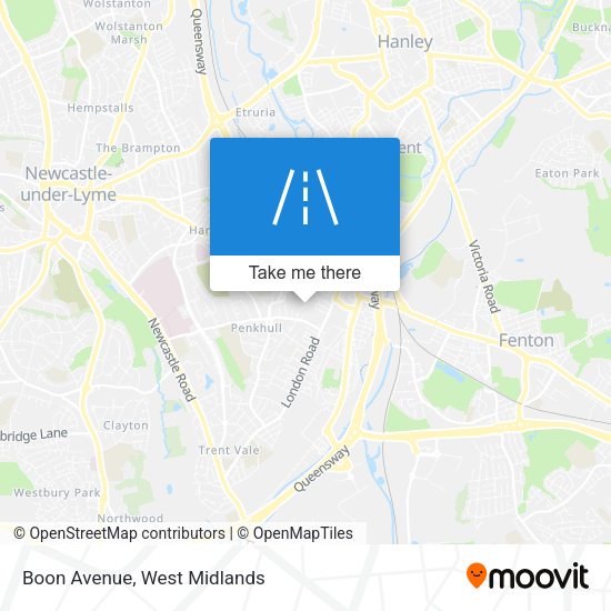 Boon Avenue map